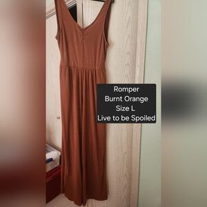 Burnt Orange Romper